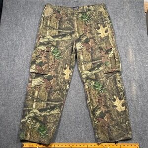 BreakUp Infinity Mossy Oak Camo Cargo Pants Mens XL Hunting (Meas 38x30)